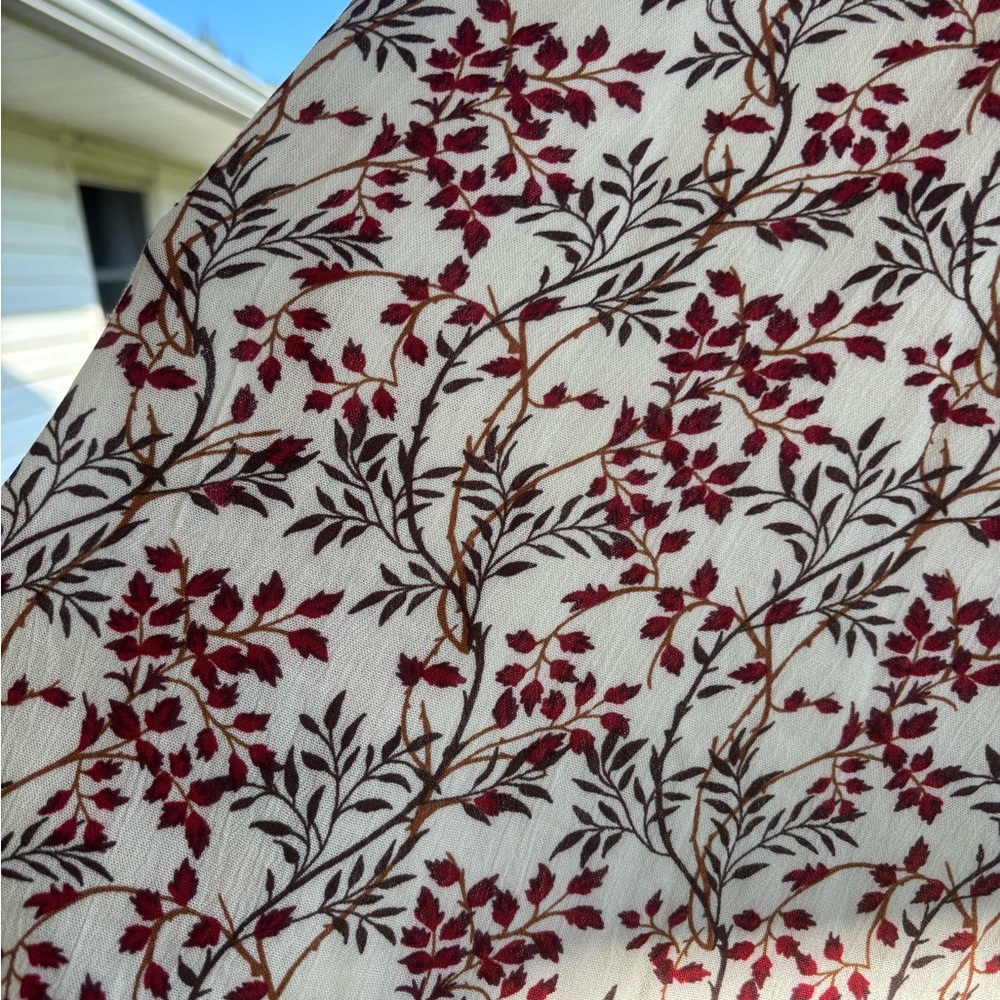 NWT Indigo Soul Women's Floral Tunic - Red and White Sz. 2X - Picture 5 of 6